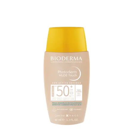 BIODERMA Флюид солнцезащитный фотодерм с тоном SPF 50+, очень светлый оттенок 40 мл - 1