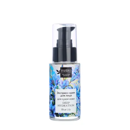 MI&KO Крем-экспресс для лица для сухой кожи / Deep Hydration Blue Lily 30 мл - 1