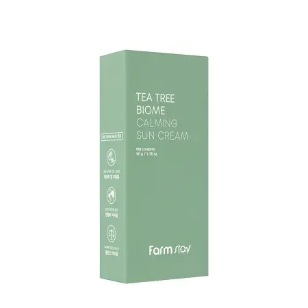 FARMSTAY Крем солнцезащитный успокаивающий для лица с чайным деревом / Tea Tree Biome Calming Sun Cream 50 гр - 2