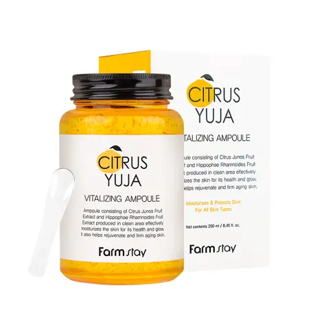 FARMSTAY Сыворотка витаминизирующая для лица / Citrus Yuja Vitalizing Ampoule 250 мл - 2