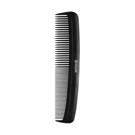DEWAL PROFESSIONAL Расческа карманная Эконом (черная) 12,5 см - 2