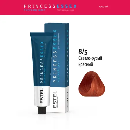 ESTEL PROFESSIONAL 8/5 краска для волос, светло-русый красный / ESSEX Princess 60 мл - 2