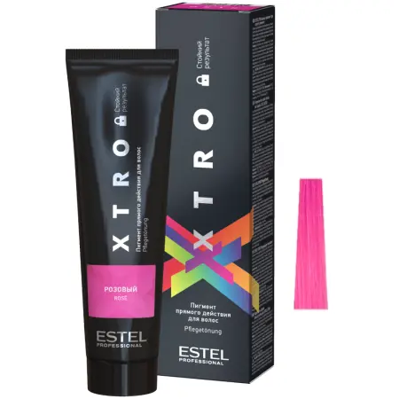 ESTEL PROFESSIONAL Пигмент прямого действия для волос, розовый / XTRO BLACK 100 мл - 1