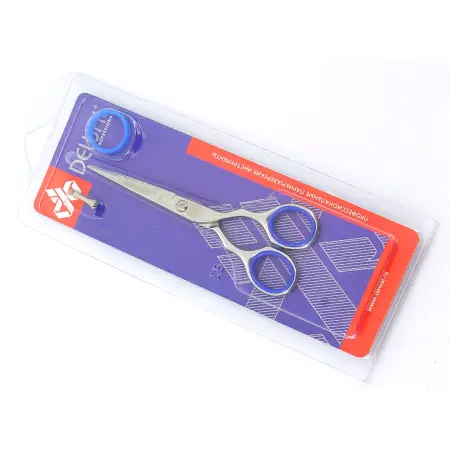 DEWAL PROFESSIONAL Ножницы парикмахерские прямые 5,5 (синие кольца) - 2