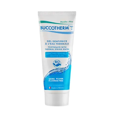 BUCCOTHERM Гель-паста зубная для чувствительных десен без фтора и термальной водой / BUCCOTHERM 75 мл - 1