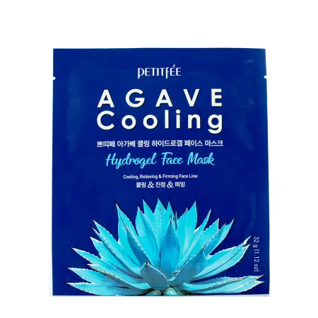 PETITFEE Маска гидрогелевая с охлаждающим эффектом для лица / Agave Cooling Hydrogel Face Mask 32 гр - 1