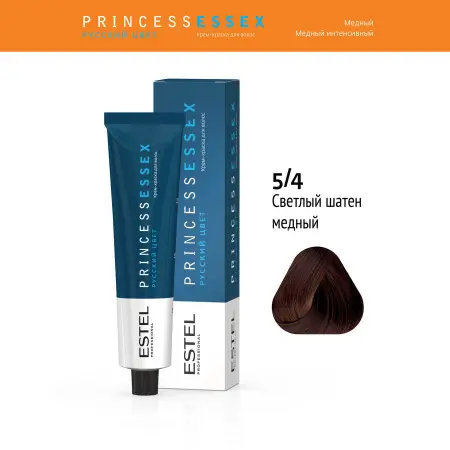 ESTEL PROFESSIONAL 5/4 краска для волос, светлый шатен медный / ESSEX Princess 60 мл - 2