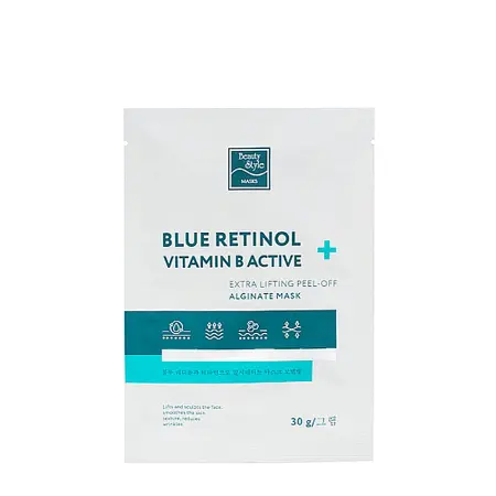 BEAUTY STYLE Маска-лифтинг альгинатная / Blue Retinol + Vitamin B Active Beauty Style 30 гр - 1