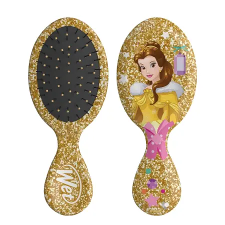 WET BRUSH Щетка для спутанных волос мини, Дисней Бэлль / MINI DETANGLER DISNEY GLITTER BALL BELLE - 3
