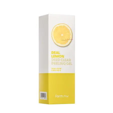 FARMSTAY Гель-скатка отшелушивающая для лица с лимоном / Real Lemon Deep Clear Peeling Gel 100 мл - 2