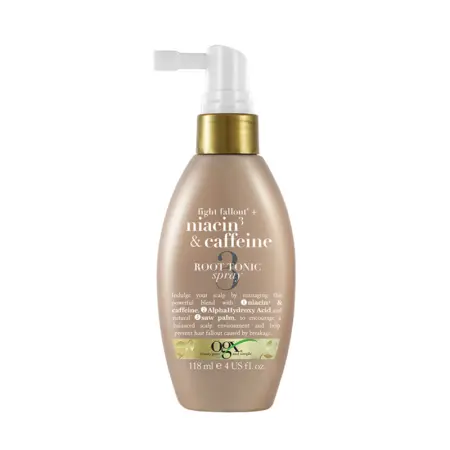 OGX Спрей прикорневой тонизирующий против выпадения волос / Fight Fallout Niacin Caffeine Root Stimulator Spray 118 мл - 1