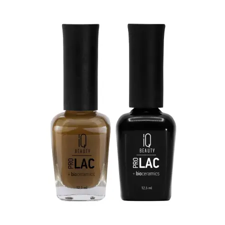 IQ BEAUTY 033 лак для ногтей укрепляющий с биокерамикой / Nail polish PROLAC + bioceramics 12.5 мл - 4