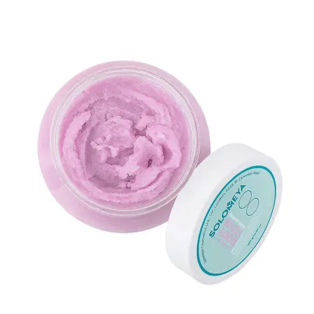SOLOMEYA Скраб солевой для тела Ванильный пудинг / Unicorn salt body scrub Vanilla pudding 320 гр - 3
