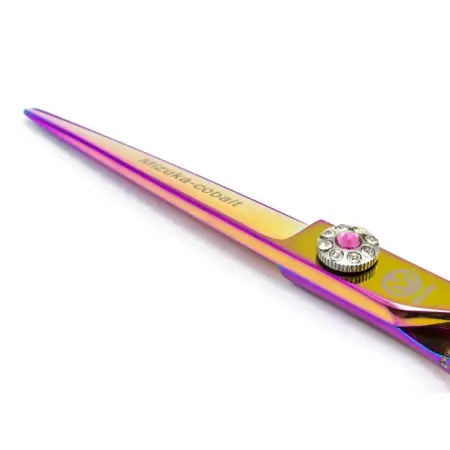 MIZUKA Ножницы парикмахерские PBS-CK15 5.5 фиолетовый узор - 5