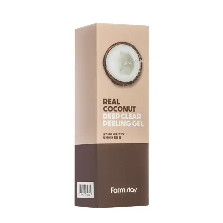 FARMSTAY Гель-скатка отшелушивающая для лица с кокосом / Real Coconut Deep Clear Peeling Gel 100 мл - 2