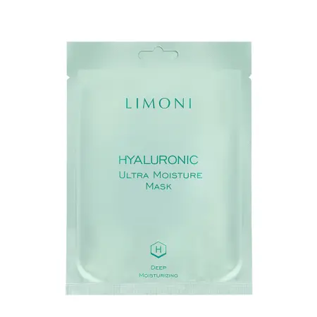 LIMONI Маска увлажняющая для лица с гиалуроновой кислотой / Hyaluronic Ultra Moisture Mask 23 гр - 1
