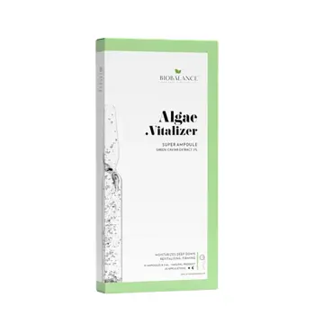 Ампулы для лица с экстрактом зеленой водоросли 3% / SUPER AMPOULE ALGAE VITALITY GREEN CAVIAR EXTRACT 3% 10*2 мл