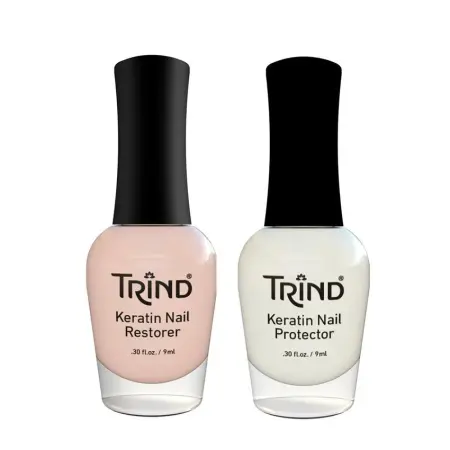 TRIND Набор для ногтей (Keratin Restorer 9 мл + Keratin Protecor 9 мл) / Keratin Treatment Set - 3