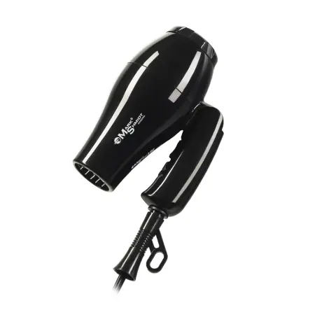 MARK SHMIDT Фен Mark Shmidt дорожный складной чёрный, 1 насадка + диффузор 1000W - 2
