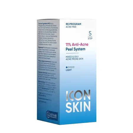 ICON SKIN Пилинг инновационный 11%, для жирной, комбинированной и проблемной кожи / Re: Program Innovation peeling 11%, 30 мл - 4