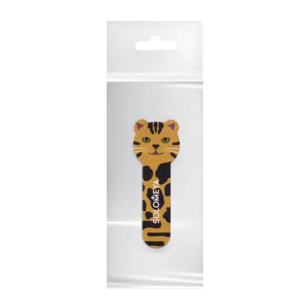 SOLOMEYA Пилка для натуральных и искусственных ногтей Тигренок, 180/220 / Tiger Nail File Cat 2 - 2