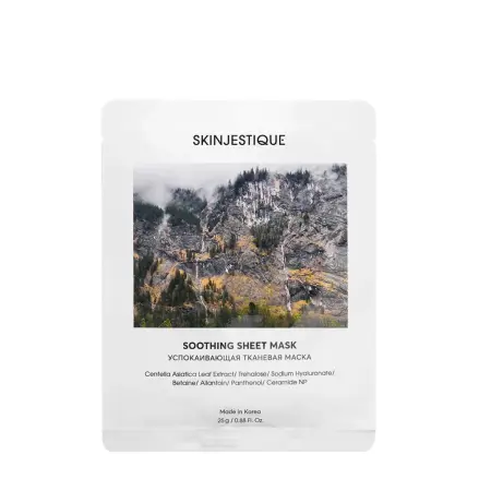 SKINJESTIQUE Маска успокаивающая тканевая для лица / Soothing Sheet Mask 1 шт - 1