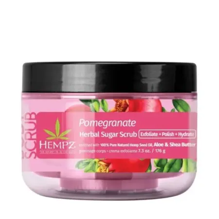 HEMPZ Скраб для тела Сахар и Гранат / Pomegranate Sugar Body Scrub 176 г - 1