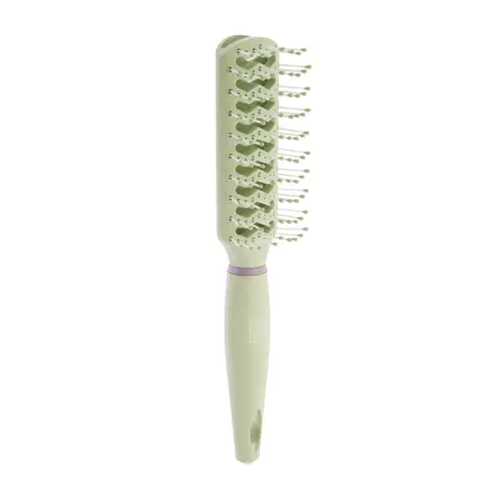 DEWAL BEAUTY Щетка Мятное мороженое продувная с нейлоновым штифтом, прямоугольная - 1