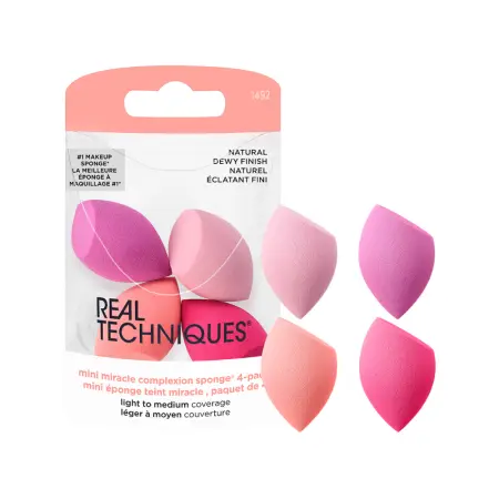 REAL TECHNIQUES Набор мини-спонжей для макияжа, 4 шт / Real Techniques Miracle Mini Complexion Sponges - 3