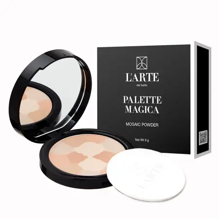 LARTE DEL BELLO Пудра-мозаика компактная для лица, тон 04 / PALETTE MAGICA 7,5 гр - 2