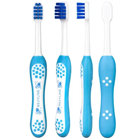 REVYLINE Щетка зубная детская от 0 до 3 лет, голубая / Baby S3900 - 2