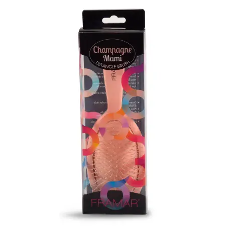 FRAMAR Щетка распутывающая для волос Шампанского, детка? / Detangle Brush Champagne Mami 1 шт - 4