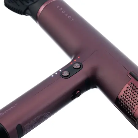 DEWAL PROFESSIONAL Фен DEWAL PRO LEGACY, бордовый, 1700W, бесщеточный мотор, ионизация, 2 насадки + диффузор, провод 3 м - 5