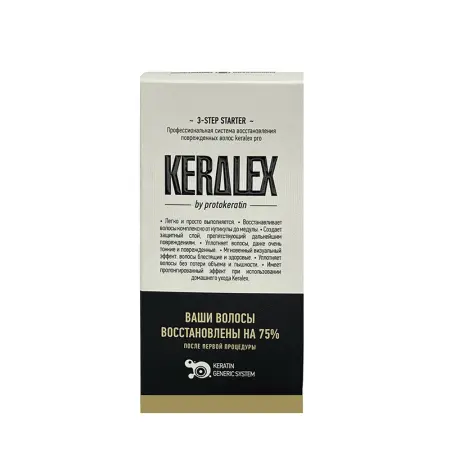 KERALEX Набор-саше 3-х шаговой салонной процедуры / KERALEX 90 мл - 1