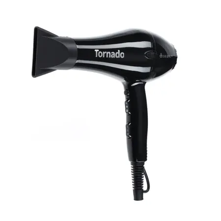 DEWAL PROFESSIONAL Фен черный ионизация 2 насадки / DEWAL PRO TORNADO - 5