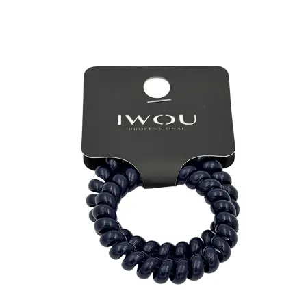 IWOU PROFESSIONAL Резинка пружинка Глянец темно-синяя 2шт - 2