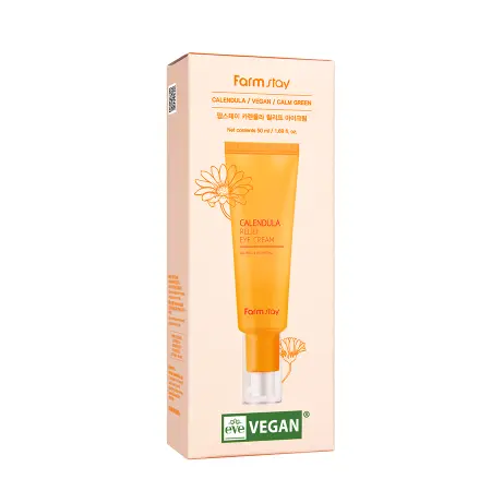 FARMSTAY Крем восстанавливающий для области вокруг глаз с календулой / Calendula Relief Eye Cream 50 мл - 2