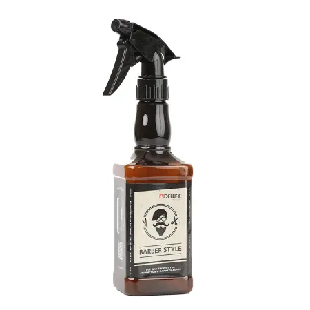 DEWAL PROFESSIONAL Распылитель пластиковый, коричневый / BARBER STYLE 450 мл - 2