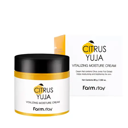 FARMSTAY Крем увлажняющий для лица с витаминами / Citrus Yuja Vitalizing Moisture Cream 80 гр - 2