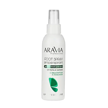 ARAVIA Professional Дезодорант для ног с эвкалиптом и лимоном / FOOT SPRAY Antiperspirant 150 мл - 1