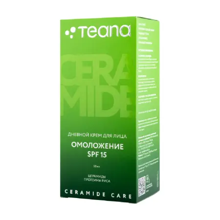 TEANA Крем дневной для лица Омоложение SPF 15 / CERAMIDE CARE 50 мл - 2