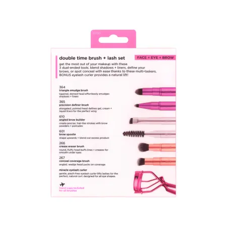 REAL TECHNIQUES Набор двусторонних кистей для макияжа / Real Techniques Double Time Retractable Brush Set - 5