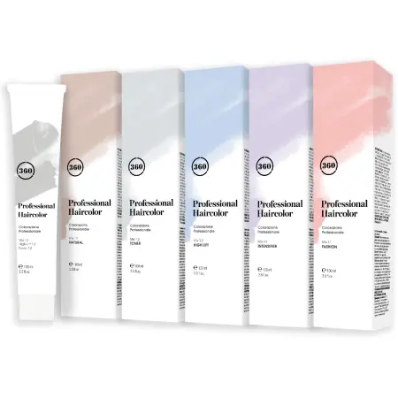 360 HAIR PROFESSIONAL COPPERY краситель перманентный для волос, медный контрастный / Permanent Haircolor 100 мл - 3