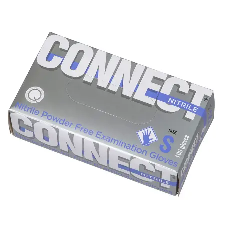 ЧИСТОВЬЕ Перчатки нитрил голубые медицинские S Connect Blue Nitrile 100 шт - 2