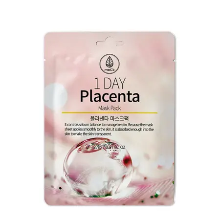 MED:B Маска тканевая с экстрактом фитоплаценты / Med B 1 Day Placenta Mask Pack 27 мл - 1