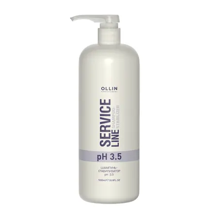 OLLIN PROFESSIONAL Шампунь-стабилизатор / SERVICE LINE Shampoo-stabilizer pH 3.5 1000 мл - 1