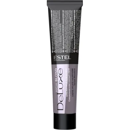 ESTEL PROFESSIONAL 117 краска для волос, пепельно-коричневый блондин ультра / DE LUXE HIGH BLOND 60 мл - 4