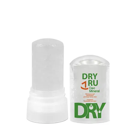 DRY RU Дезодорант минеральный для всех типов кожи / Dry Ru Deo Mineral 60 гр - 3