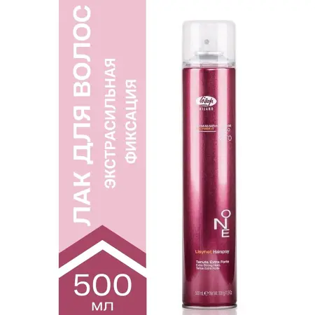 LISAP MILANO Лак нормальной фиксации для укладки волос / One Natural Hold LISYNET 500 мл - 4