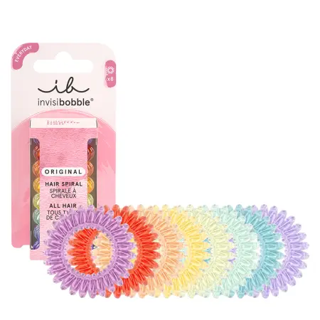 INVISIBOBBLE Набор резинок-браслетов для волос, 8 шт / invisibobble ORIGINAL Rainbow Vibes - 1